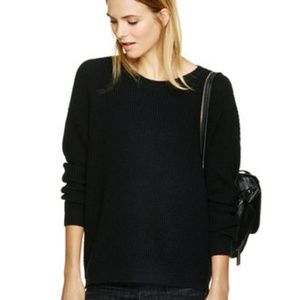 Aritzia Wilfred Free 100% Wool Sweater Black SMALL